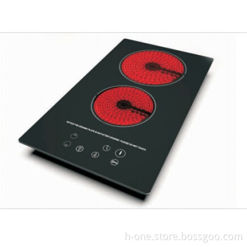 Hot sale two burner ceramic cooktop with built-in design